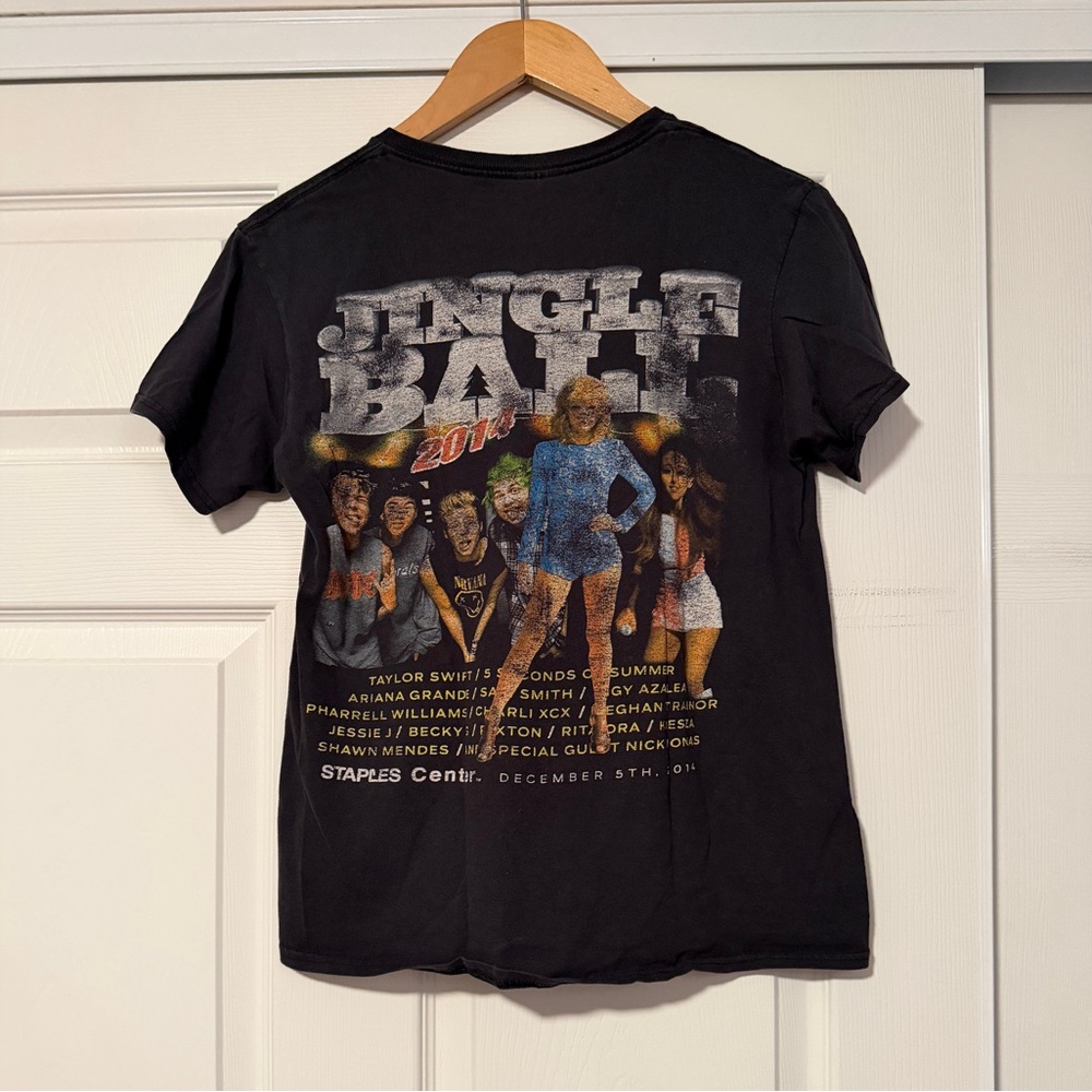Jingle Ball 2014 Taylor‎ Swift Ariana Grande Concert Tee Shirt Vintage